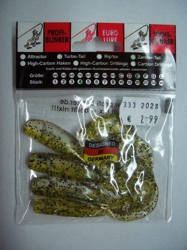 Gummifische zandertail von - 4,